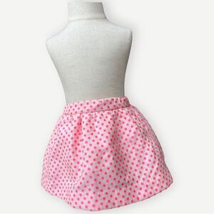 Kate Spade New York Girls Kids Pink Coreen Polka Dot Jacquard Skirt. 18 Months.